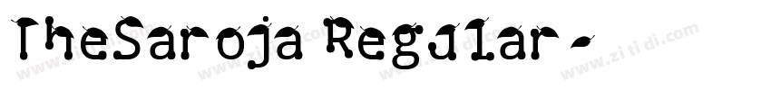 TheSaroja Regular字体转换
